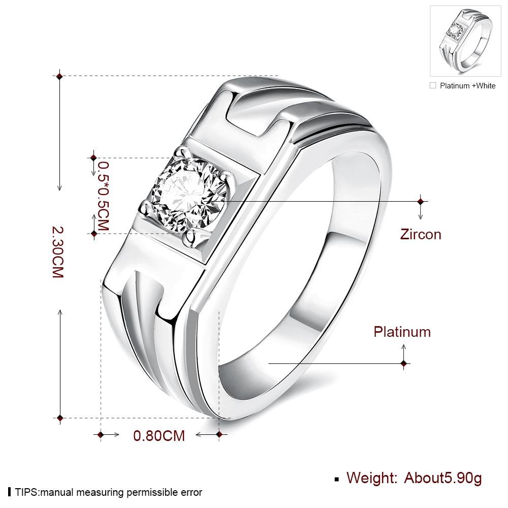 Crystal Proposal Engagement Band Ring
